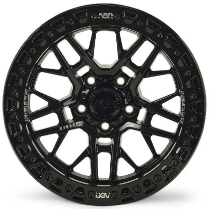 Picture of ALPHA Forged Off Road Wheel, Jeep JK, JL & JT, 17x9, 5x127, ET-38, Beadlock, Matt Black