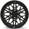 Picture of ALPHA Forged Off Road Wheel, Bronco Raptor, F150 & F150 Raptor, 17x9, 6x135, ET-38, Beadlock, Matt Black