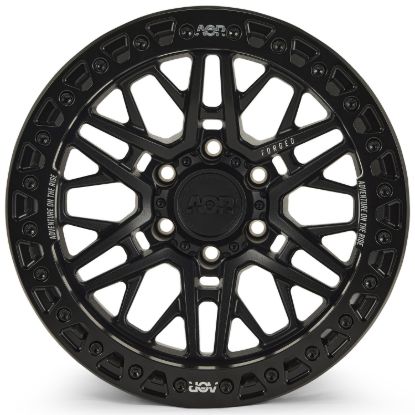 Picture of ALPHA Forged Off Road Wheel, Bronco Raptor, F150 & F150 Raptor, 17x9, 6x135, ET-38, Beadlock, Matt Black