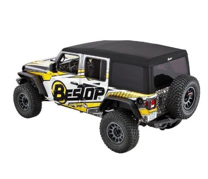 Picture of Jeep Wrangler JL 4DR 18-26 Supertop Ultra, Soft Top, Black Twill Premium