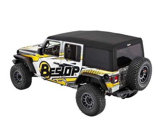 Picture of Jeep Wrangler JL 4DR 18-26 Supertop Ultra, Soft Top, Black Twill Premium