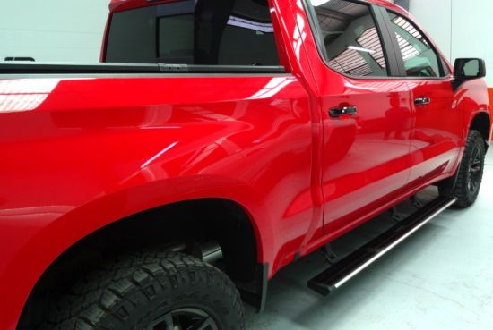 Picture of Chevrolet Silverado / GMC Sierra 1500 19-21 & 2500HD/3500HD 2020 Power Steps, Automatic Side Steps, 4DR Only