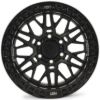 Picture of ALPHA Forged Off Road Wheel, Bronco & Ranger, 17x9, 6x139.7, ET-20, Beadlock, Matt Black
