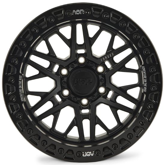 Picture of ALPHA Forged Off Road Wheel, Bronco & Ranger, 17x9, 6x139.7, ET-20, Beadlock, Matt Black