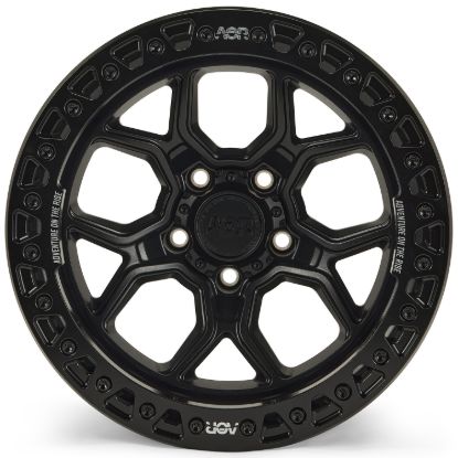 Picture of BETA Forged Off Road Wheel, Jeep JK, JL & JT, 17x9, 5x127, ET-38, Beadlock, Matt Black
