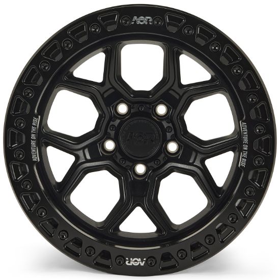 Picture of BETA Forged Off Road Wheel, Jeep JK, JL & JT, 17x9, 5x127, ET-38, Beadlock, Matt Black