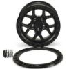 Picture of BETA Forged Off Road Wheel, Jeep JK, JL & JT, 17x9, 5x127, ET-38, Beadlock, Matt Black