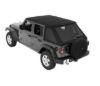 Picture of Jeep Wrangler JL 4DR 18-26 Trektop Slantback, Soft Top, Black Diamond