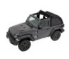 Picture of Jeep Wrangler JL 2DR 18-26 Trektop Slantback, Soft Top, Black Diamond