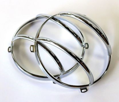 Picture of Jeep Wrangler JK 07-17 Front Light Guard Chrome