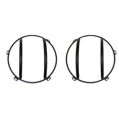 Picture of Jeep Wrangler JK 07-17 Front Light Guard Black