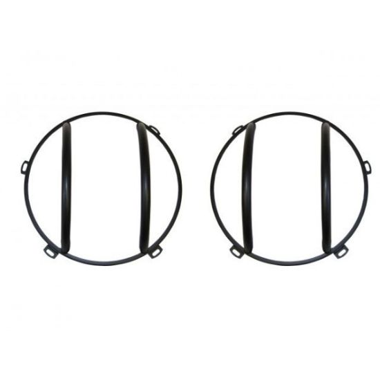 Picture of Jeep Wrangler JK 07-17 Front Light Guard Black