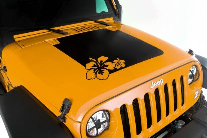 Picture of Hood Decal, Hibiscus; 07-18 Jeep Wrangler JK