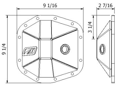 Picture of Jeep Wrangler JL 18-26 M186 / Dana 30 Front Diff Cover, Bare