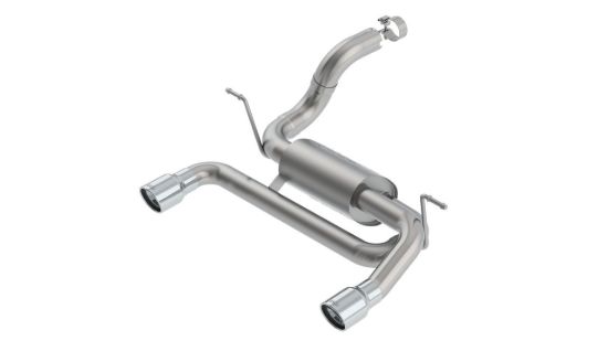 Picture of Jeep Wrangler JL 2.0L 18-26 S-Type Axle-Back Exhaust, Chrome Tips