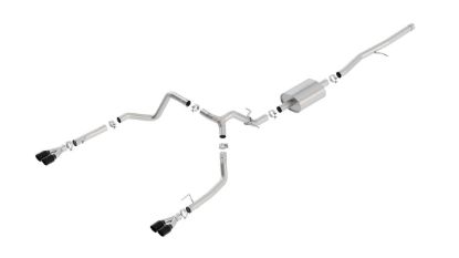 Picture of Chevrolet Silverado / GMC Sierra 1500 19-26 S-Type Cat-Back Exhaust, Quadruple Black Tips, 5.3L