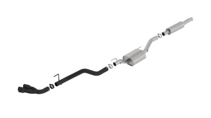 Picture of Jeep Wrangler Gladiator JT 3.6L 19-26 S-Type Cat-Back Exhaust, Double Black Tips