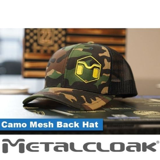 Picture of MetalCloak Camo Mesh Back Trucker Ball Cap, Snap Back Fit