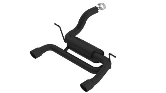 Picture of Jeep Wrangler JL 2.0L 18-26 ATAK Axle-Back Exhaust Black, Black Tips
