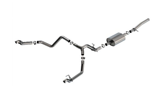 Picture of Chevrolet Silverado / GMC Sierra 1500 23-26 5.3L Cat-Back Exhaust, Factory Fit Split-Exit, S-Type