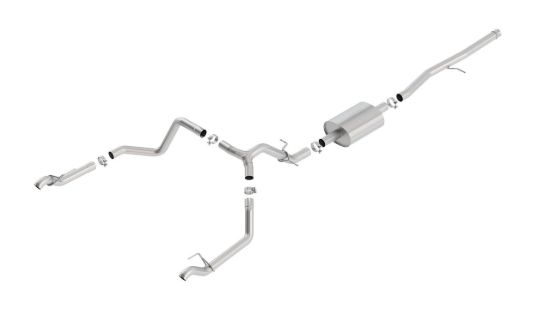 Picture of Chevrolet Silverado / GMC Sierra 1500 19-26 S-Type Cat-Back Exhaust, OE Tips, 5.3L
