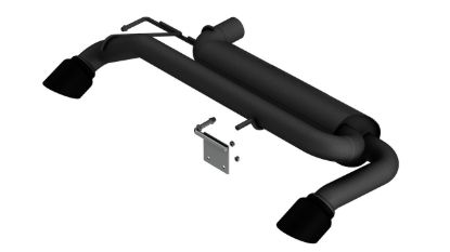 Picture of Ford Bronco 21-26 2.3L ATAK Axle-Back Exhaust, Black
