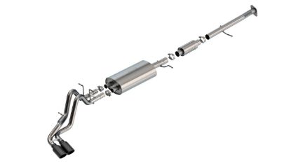 Picture of Chevrolet Colorado / GMC Canyon 23-26 2.7L S-Type Cat-Back Exhaust System, Twin Pipes, Black