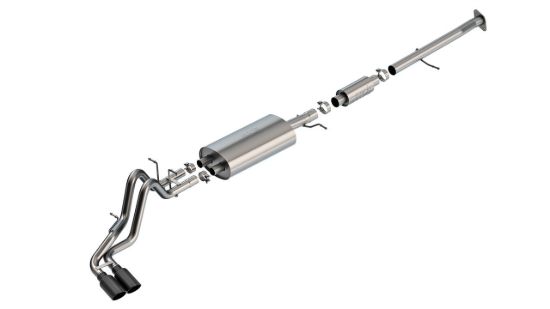 Picture of Chevrolet Colorado / GMC Canyon 23-26 2.7L S-Type Cat-Back Exhaust System, Twin Pipes, Black