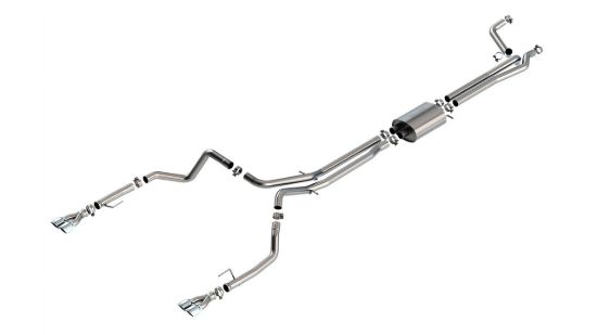 Picture of Chevrolet Silverado / GMC Sierra 1500 19-26 S-Type Cat-Back Exhaust, Double Split Rear, 6.2 liter