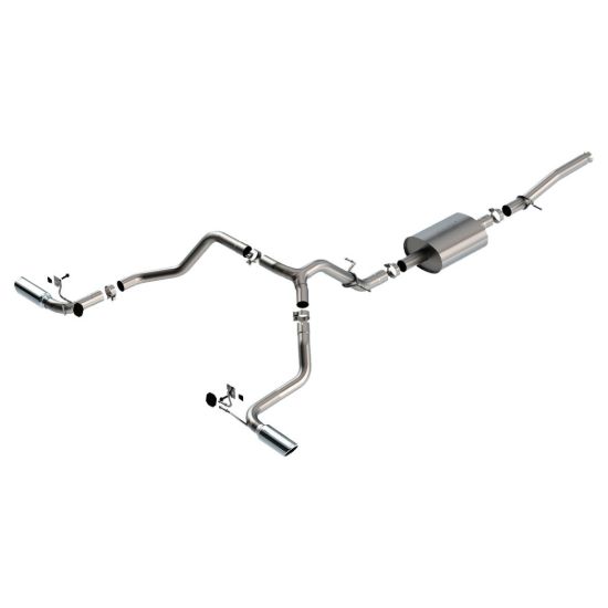 Picture of Chevrolet Silverado / GMC Sierra 1500 19-26 S-Type Cat-Back Exhaust System, 5.3L, 2DR, Double