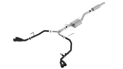 Picture of Jeep Wrangler Gladiator JT 3.6L 19-26 ATAK Cat-Back Exhaust, Quadruple Black Tips
