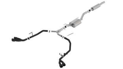 Picture of Jeep Wrangler Gladiator JT 3.6L 19-26 S-Type Cat-Back Exhaust, Quadruple Black Tips