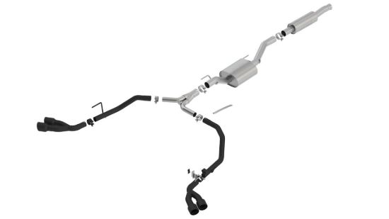 Picture of Jeep Wrangler Gladiator JT 3.6L 19-26 S-Type Cat-Back Exhaust, Quadruple Black Tips