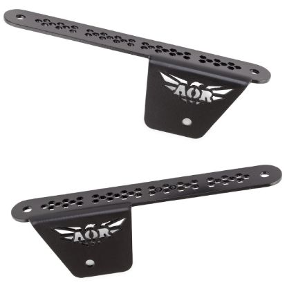 Picture of Jeep Wrangler JL & Gladiator JT 18-25 Hood Cowl LED Lights / Multifunction Brackets, Pair