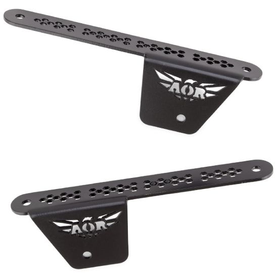 Picture of Jeep Wrangler JL & Gladiator JT 18-25 Hood Cowl LED Lights / Multifunction Brackets, Pair