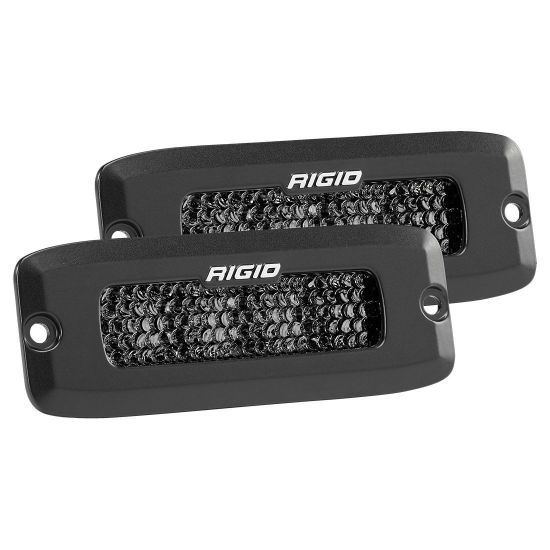 Picture of SR-Q Series PRO LED Light Pod, Diffused, Flush Mount, Midnight Black, Pair