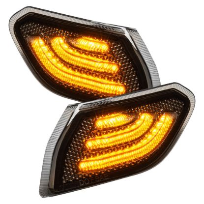 Picture of Jeep Wrangler JL & Gladiator JT 18-24 LED Front Sidemarkers, Smoked Lens