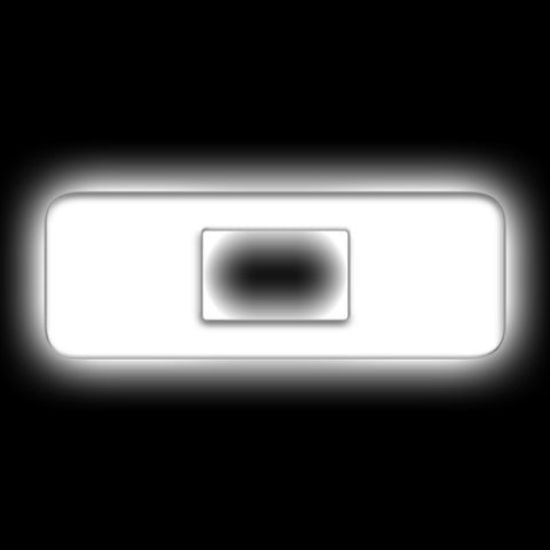 Picture of Universal Illuminated LED Letter Badge - Matte White Surface - O - White LED