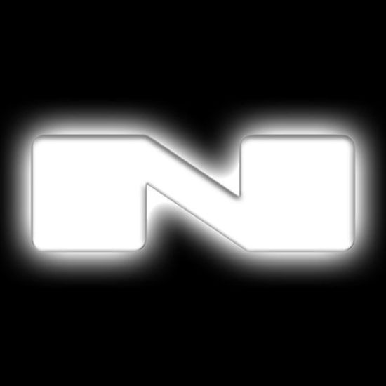 Picture of Universal Illuminated LED Letter Badge - Matte White Surface - N - White LED