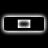 Picture of Universal Illuminated LED Letter Badge - Matte Black Surface - O - White LED