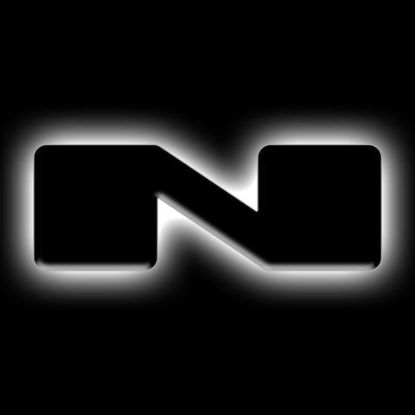 Picture of Universal Illuminated LED Letter Badge - Matte Black Surface - N - White LED
