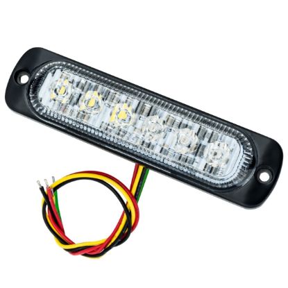 Picture of Universal 6 LED Slim Strobe Light, White