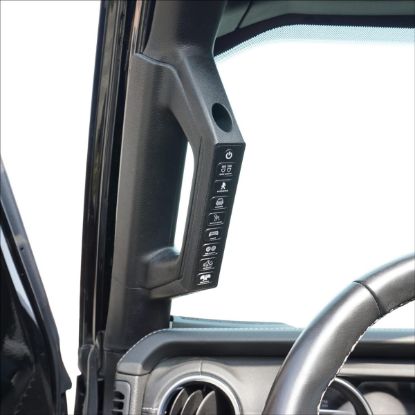 Picture of VOSWITCH 8 Switch Programmable Grab Handle Switch Panel, Jeep Wrangler JL & Gladiator JT 18-23