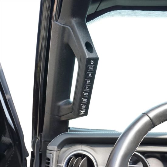 Picture of VOSWITCH 8 Switch Programmable Grab Handle Switch Panel, Jeep Wrangler JL & Gladiator JT 18-23