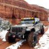 Picture of Jeep Wrangler JL 392 & Gladiator JT Mojave / Sandrunner 18-26 50"""" Overhead LED Light Bar Brackets/Mounts