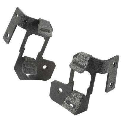 Picture of A Pillar Windshield Double Light Mount, Textured Black; 07-17 Jeep Wrangler JK