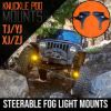 Picture of Jeep Wrangler YJ, TJ & Cherokee XJ Steerable Knuckle Pod Light Mounts