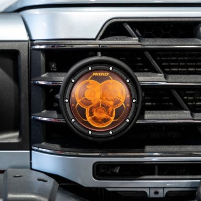 Picture of Ineos Grenadier 22-25 Front Grill Lights Conversion Kit With Rigid 360 6 Inch Amber Pro Lazer Lights