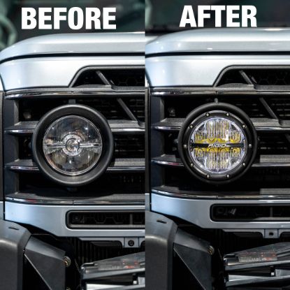 Picture of Ineos Grenadier 22-25 Front Grill Lights Conversion Kit With Rigid 360 6 Inch Driving LED Lights