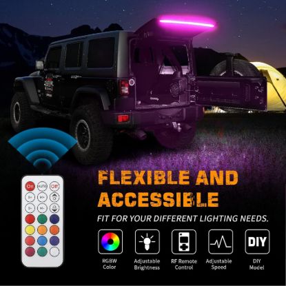 Picture of Jeep Wrangler JK & JL 07-26 Tailgate LED Light Kit With Remote
